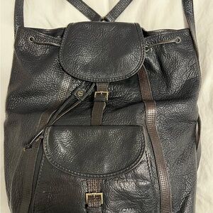 Vintage CW Marianelli Unisex Leather  Backpack